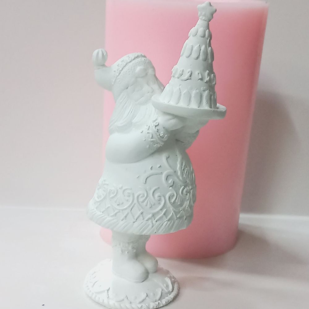 Pastalı Noel Baba Silikon Kalıp - K7737